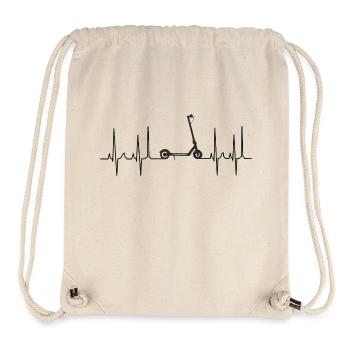 Escooter Kickboard, Trotinett Cardiogram - Stanley/Stella Recycled Gym Bag - natural - Front