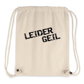 leider geil - Stanley/Stella recycelter Gym Bag - Naturweiß - Vorne