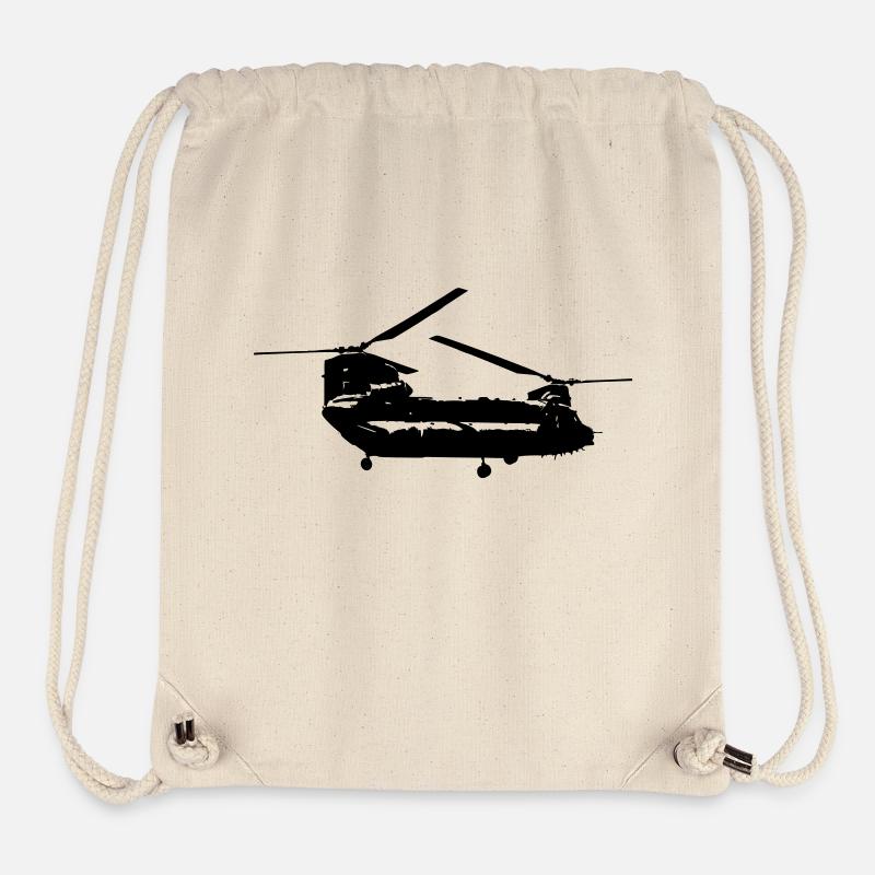 Chinook Helikopter - Stanley/Stella recycelter Gym Bag - Naturweiß