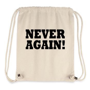 Never again - Stanley/Stella Recycled Gym Bag - natural - Front