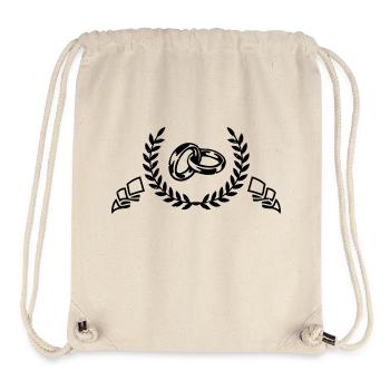 wedding rings - Stanley/Stella Recycled Gym Bag - natural - Front