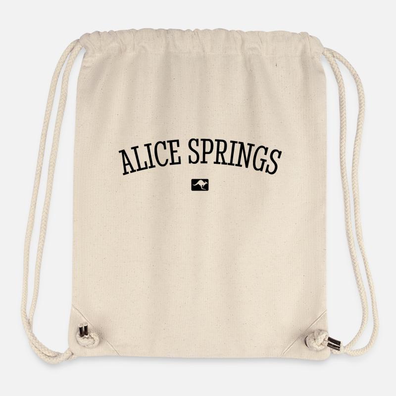 Alice Springs Australia Down Under Kangaroo - Stanley/Stella Recycled Gym Bag - natural