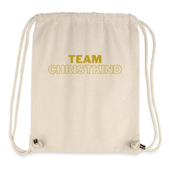 Team Christkind - Gold Design - Stanley/Stella recycelter Gym Bag - Naturweiß - Vorne