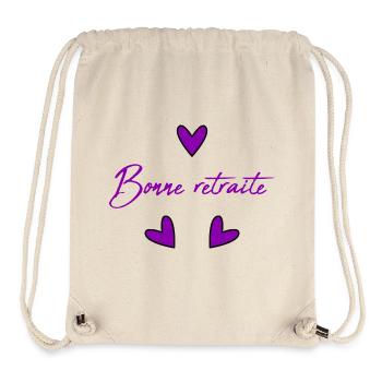 RETIREMENT. RETIREMENT. RETIRED. HAPPY RETIREMENT - Stanley/Stella Recycled Gym Bag - natural - Front