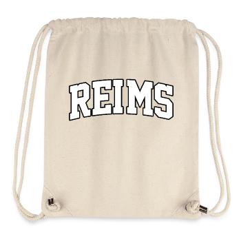 Reims Logo: Kollegiales Design im französischen Stil - Stanley/Stella recycelter Gym Bag - Naturweiß - Vorne