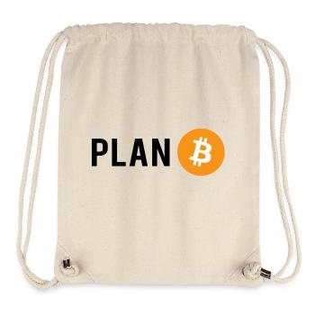 Plan B - Plan Bitcoin - Stanley/Stella recycelter Gym Bag - Naturweiß - Vorne