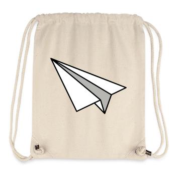 Papier Avion Papier Hirondelle - Sac à cordon recyclé Stanley/Stella - blanc naturel - Devant