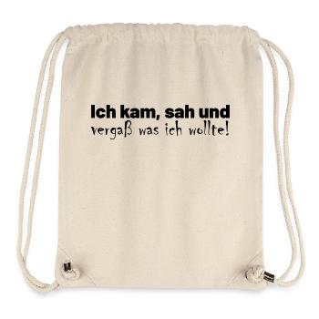 Vergesslichkeit Spruch - Stanley/Stella recycelter Gym Bag - Naturweiß - Vorne