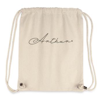 Name Arthur - Stanley/Stella recycelter Gym Bag - Naturweiß - Vorne