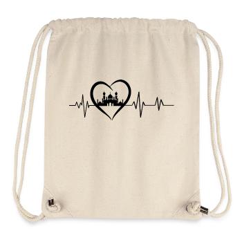 Heartbeat Mosque - Stanley/Stella Recycled Gym Bag - natural - Front