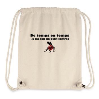 Contrat moustique - Sac à cordon recyclé Stanley/Stella - blanc naturel - Devant