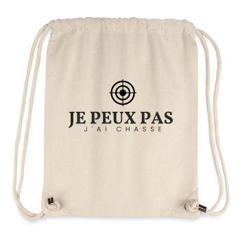 Ich kann nicht, ich habe gejagt - Stanley/Stella recycelter Gym Bag - Naturweiß - Vorne