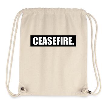 Ceasefire - Sac à cordon recyclé Stanley/Stella - blanc naturel - Devant