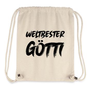 Weltbester Götti best Götti bescht Götti Schweiz - Stanley/Stella recycelter Gym Bag - Naturweiß - Vorne