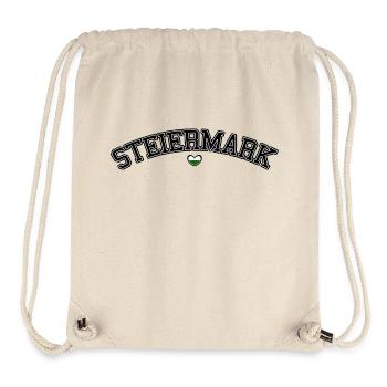 Steiermark Herz Schrift - Stanley/Stella recycelter Gym Bag - Naturweiß - Vorne
