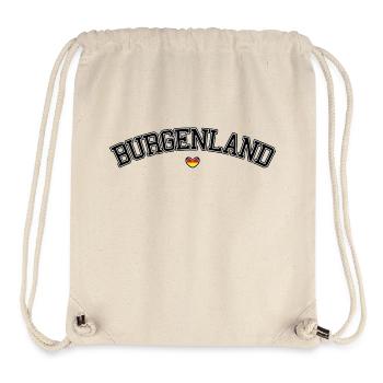 Burgenland Herz Schrift - Stanley/Stella recycelter Gym Bag - Naturweiß - Vorne
