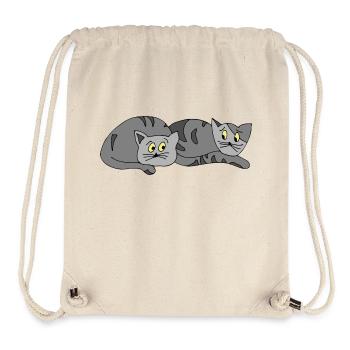 Katzen - Stanley/Stella recycelter Gym Bag - Naturweiß - Vorne