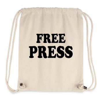 Free press - Sac à cordon recyclé Stanley/Stella - blanc naturel - Devant