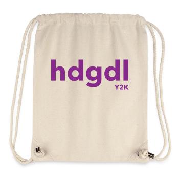 hdgdl hab dich ganz doll liebY2K Jahr2000 lila - Stanley/Stella recycelter Gym Bag - Naturweiß - Vorne