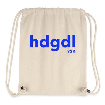 hdgdl hab dich ganz doll lieb Jahr2000 Y2K blau - Stanley/Stella recycelter Gym Bag - Naturweiß - Vorne