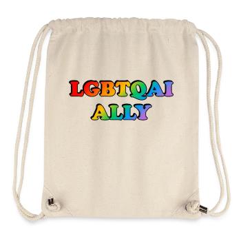 LGBTQI Ally - Stanley/Stella Recycled Gym Bag - natural - Front