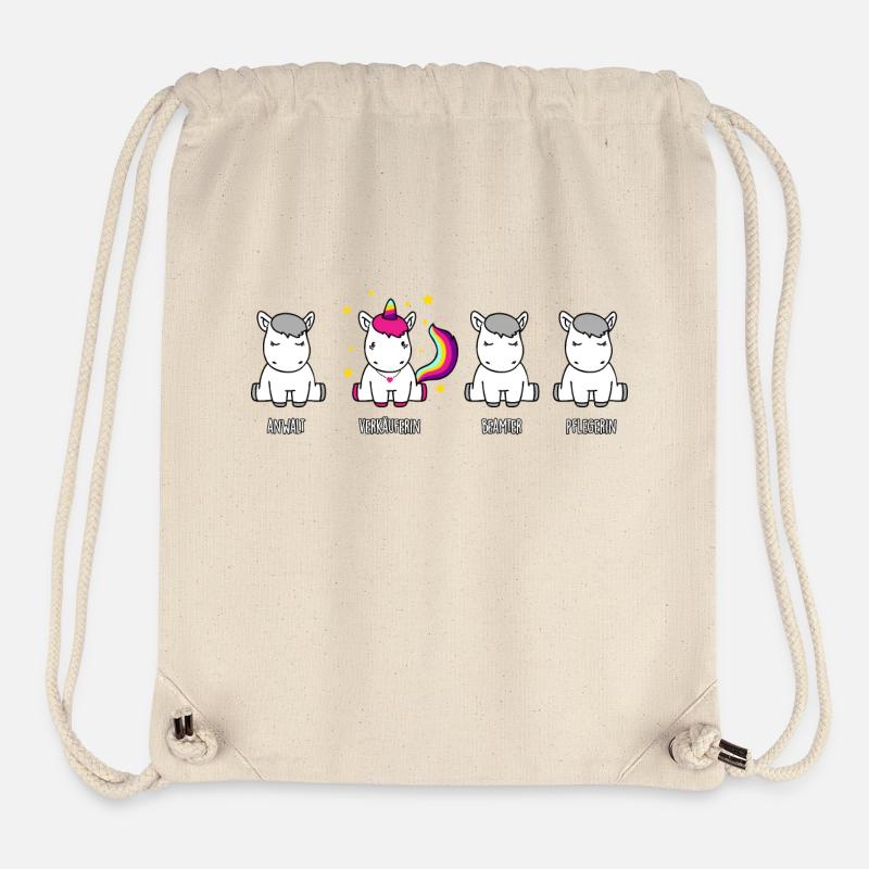 Verkäuferin - das Einhorn der Berufswelt - Stanley/Stella recycelter Gym Bag - Naturweiß