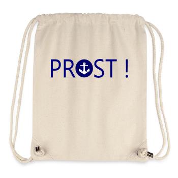Bier trinken Bierglas Prost Bierhumpen Bierkrug - Stanley/Stella recycelter Gym Bag - Naturweiß - Vorne