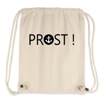 Bier trinken Bierglas Prost Bierhumpen Bierkrug - Stanley/Stella recycelter Gym Bag - Naturweiß - Vorne