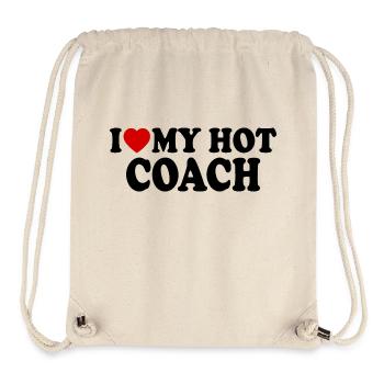 I LOVE MY HOT COACH - Sac à cordon recyclé Stanley/Stella - blanc naturel - Devant