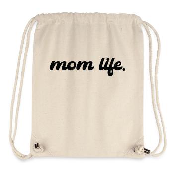 Mom Life Black - Stanley/Stella Recycled Gym Bag - natural - Front