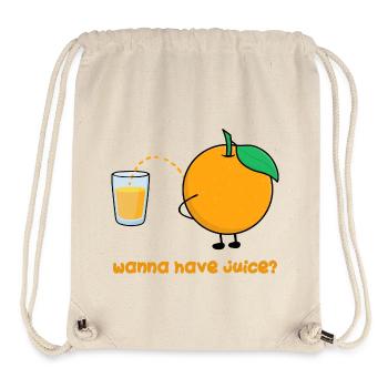 Orangensaft Lustig - Stanley/Stella recycelter Gym Bag - Naturweiß - Vorne