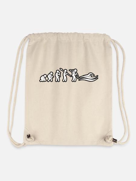 Evolution Swim White Grunge - Stanley/Stella recycelter Gym Bag - Naturweiß