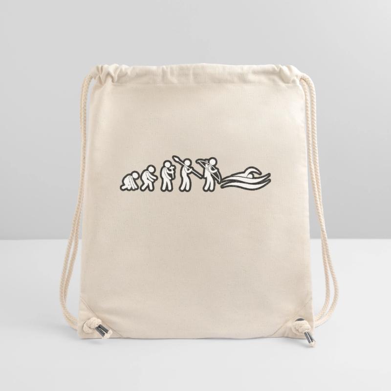Evolution Swim Blanc Grunge Sac à cordon recyclé Stanley/Stella