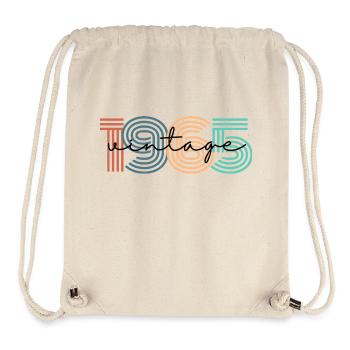 1965 Vintage Retro - Stanley/Stella Recycled Gym Bag - natural - Front