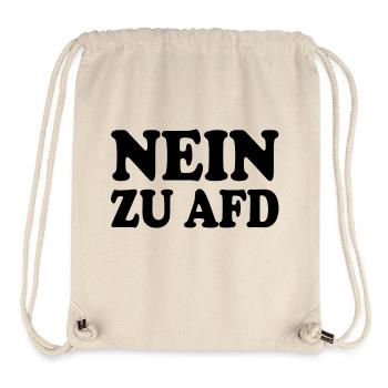 No to afd - Stanley/Stella Recycled Gym Bag - natural - Front