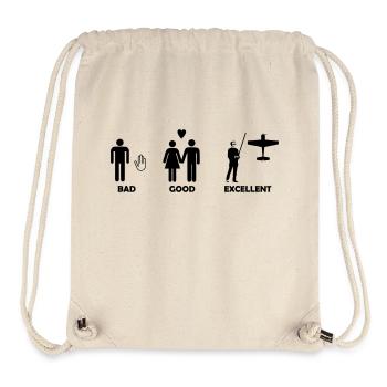 bad good excellent rc pilot - Stanley/Stella Recycled Gym Bag - natural - Front