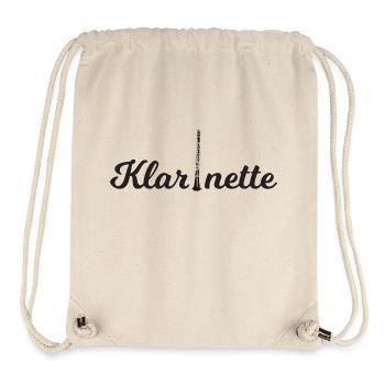 Klarinette - Stanley/Stella recycelter Gym Bag - Naturweiß - Vorne