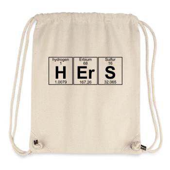 H-Er-S (hers) - Full - Sac à cordon recyclé Stanley/Stella - blanc naturel - Devant