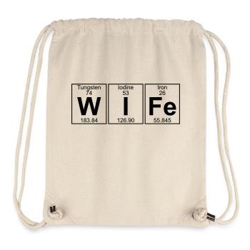 W-I-Fe (wife) - Sac à cordon recyclé Stanley/Stella - blanc naturel - Devant