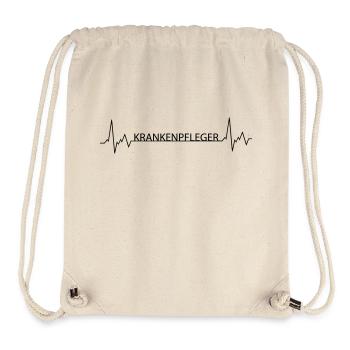 Herzschlag Krankenpfleger - Stanley/Stella recycelter Gym Bag - Naturweiß - Vorne