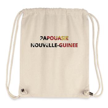 Flag of Papua New Guinea - Stanley/Stella Recycled Gym Bag - natural - Front