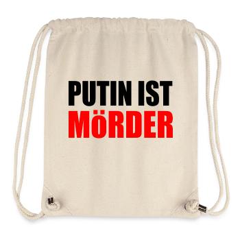 Putin is murderous - Stanley/Stella Recycled Gym Bag - natural - Front