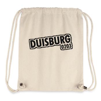 Duisbourg - 0203 - Indicatif téléphonique - NRW - Ruhrpott - Sac à cordon recyclé Stanley/Stella - blanc naturel - Devant