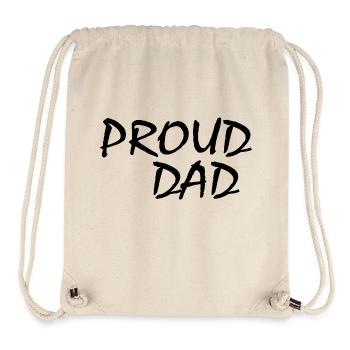 Proud dad - Stanley/Stella Recycled Gym Bag - natural - Front