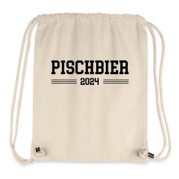 Pischbier 2024 Babyparty Babypinkeln Pinkelparty - Stanley/Stella recycelter Gym Bag - Naturweiß - Vorne