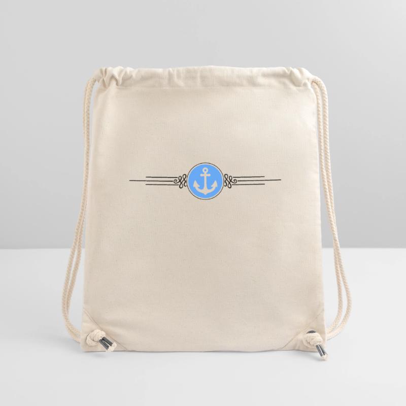Symbole d’ancre Dash Sac à cordon recyclé Stanley/Stella