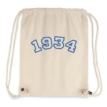 1934 Sport Blue - Stanley/Stella Recycled Gym Bag - natural - Front
