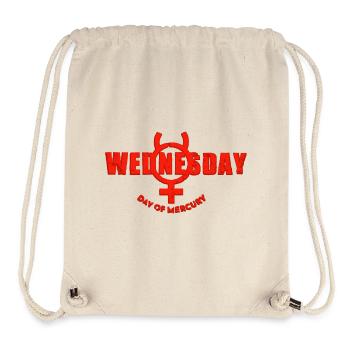 Wednesday Wednesday Mercury Day Weekdays red used - Stanley/Stella Recycled Gym Bag - natural - Front