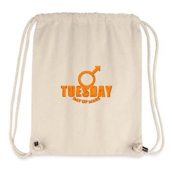 Tuesday Tuesday Mars Weekdays orange used look - Stanley/Stella Recycled Gym Bag - natural - Front
