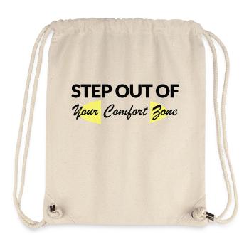 Sortez de votre zone de confort - Sac à cordon recyclé Stanley/Stella - blanc naturel - Devant